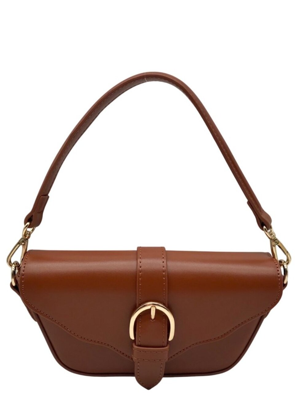 MMS Brown Leather Mini Bag